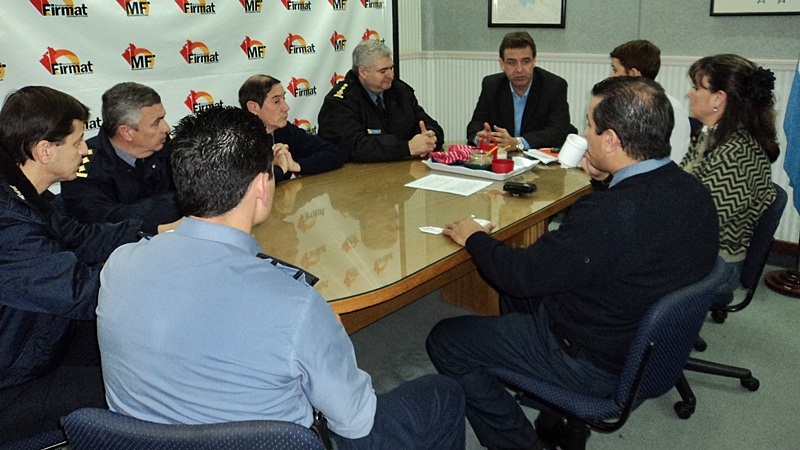 La reunión tuvo lugar en la intendencia. FOTO Prensa Municipalidad de Firmat.