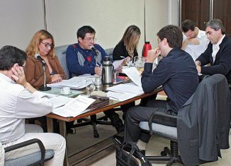 Los concejales durante un pasaje de la última sesión. FOTO Lisandro Carrobé