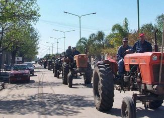 Los productores decidieron realizar un tractorazo en Rufino. ARCHIVO Tranquera Digital.