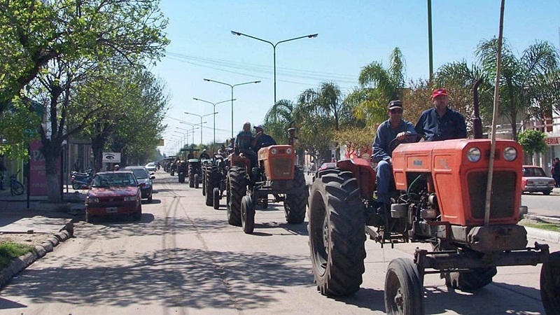 Los productores decidieron realizar un tractorazo en Rufino. ARCHIVO Tranquera Digital.