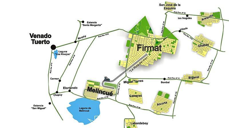 mapa firmat region