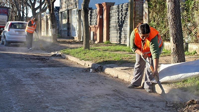 mujeres del barrido