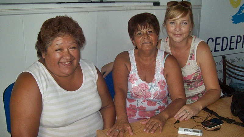Algunas de las mujeres que llevan adelante la campaña. FOTO Prensa Concejal Sacnun