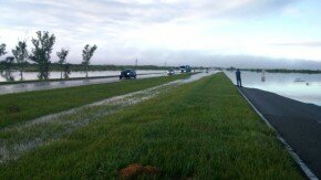 Está cortada la Autopista Rosario – Santa Fe f1