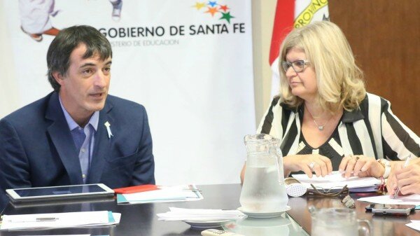 Balagué y su gabinete se reunieron con Esteban Bullrich