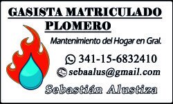 Plomero y Gasista Matriculado en Rosario